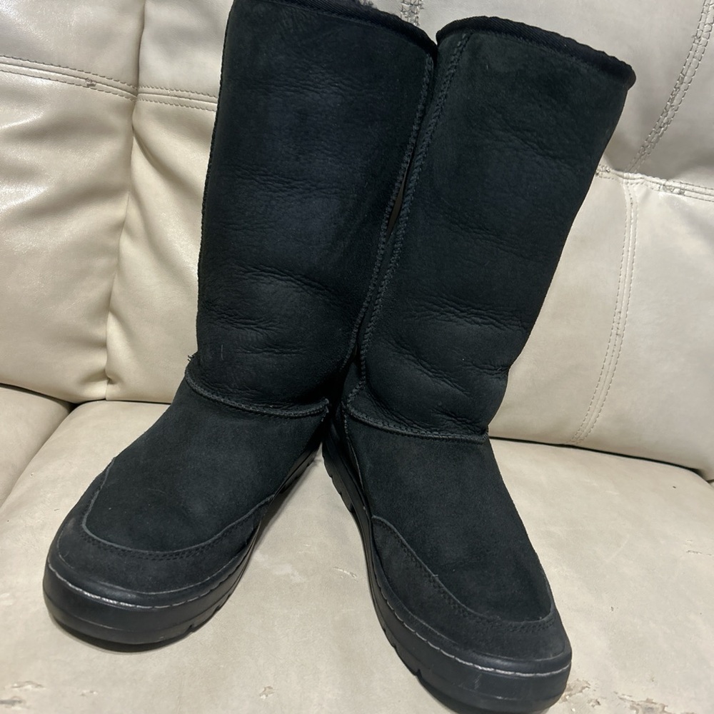 Women's Black Suede Boots